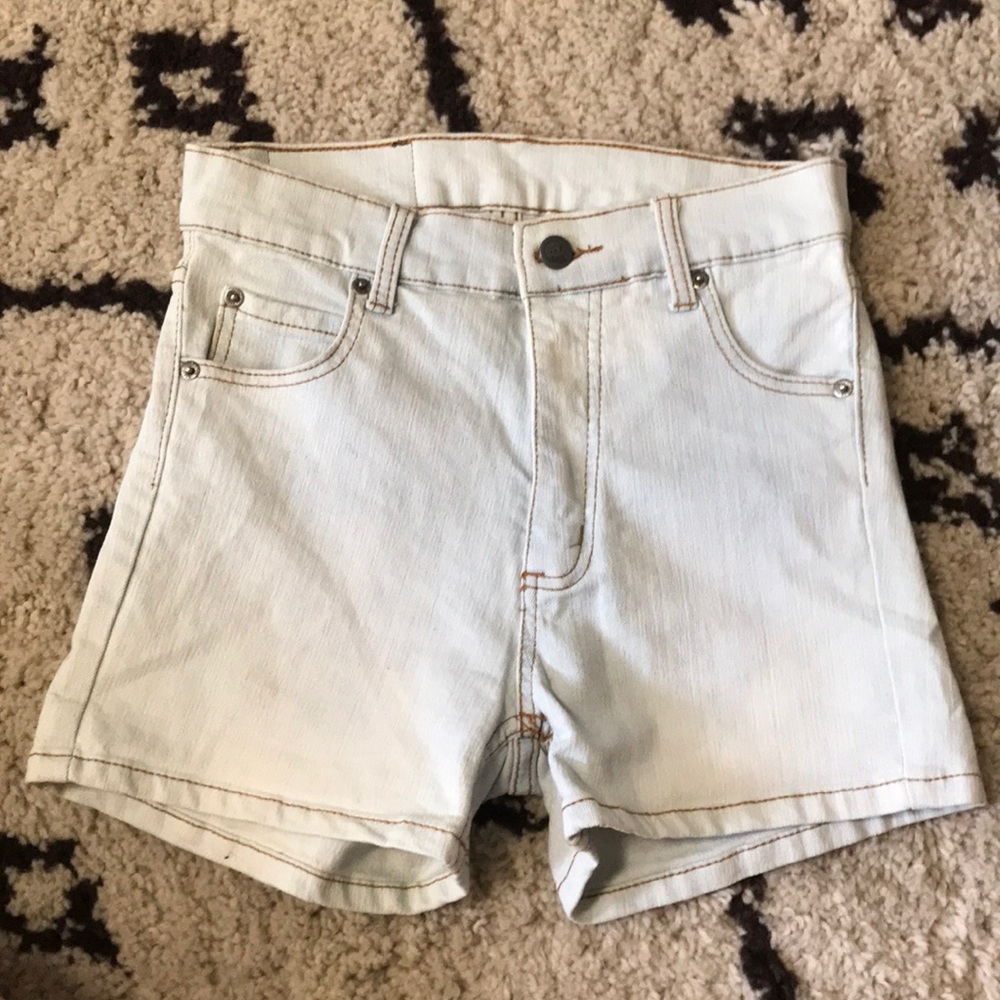 Cheap Monday high rise denim bike short style 26